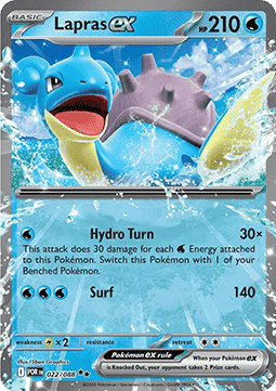 Lapras ex (POR 022) – produktbillede