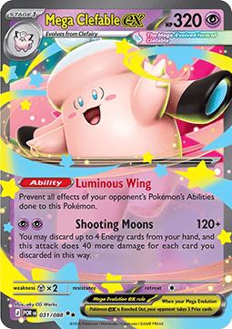Mega Clefable ex (POR 031) – produktbillede