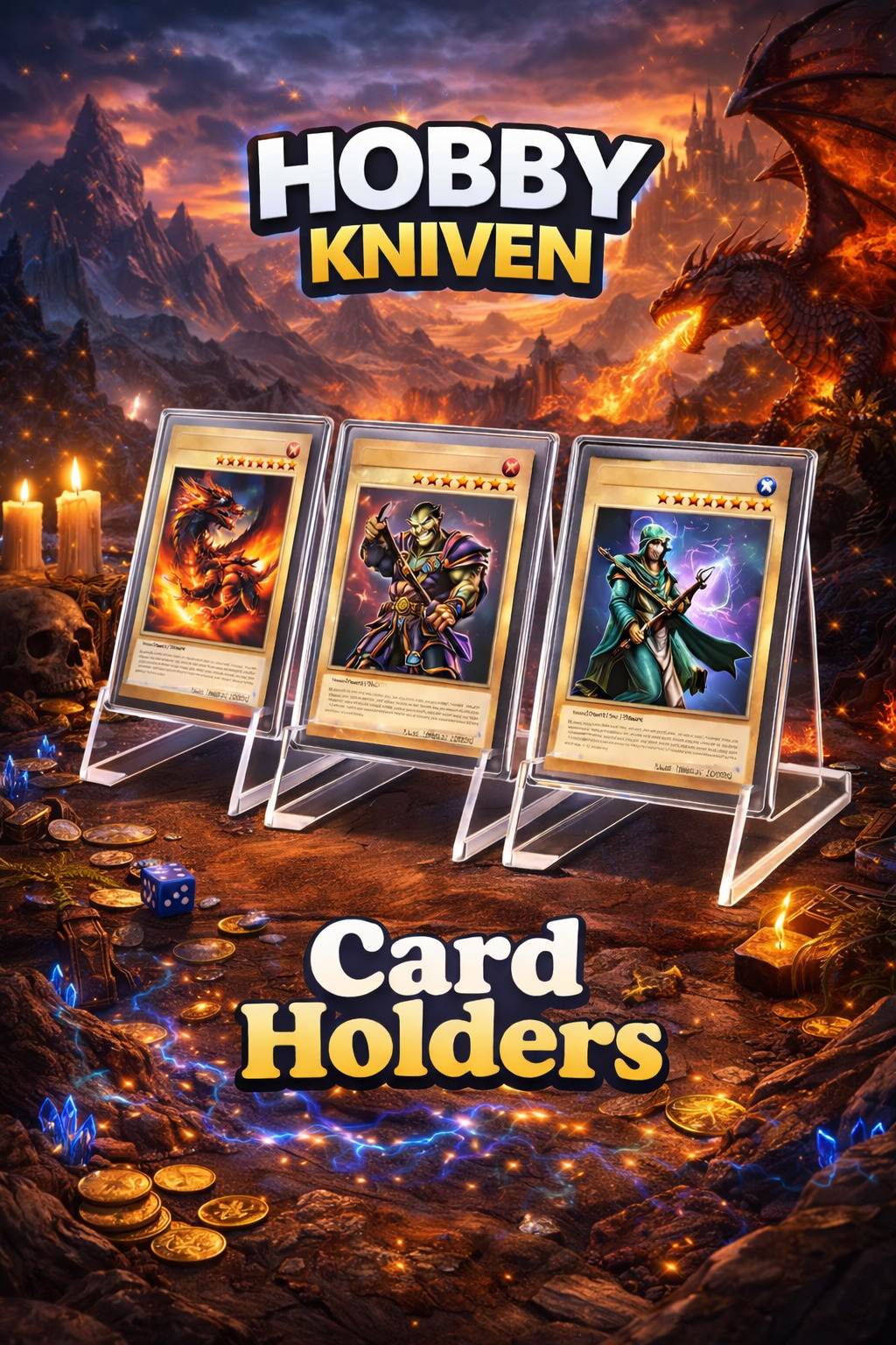 Akryl Kortdisplay 3-pak