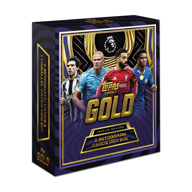 Topps Premier League Gold 2025/26 Hobby Box – Eksklusive Fodboldkort & Limited Inserts