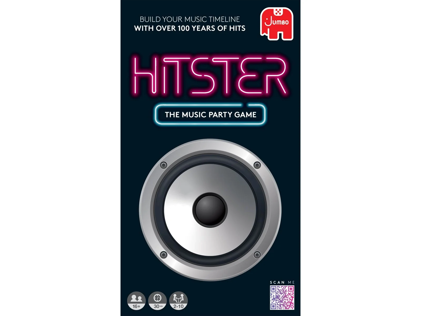 Asmodee Hitster Original 2. Udgave (ENG) – Musik Quiz Spil med App & Hits