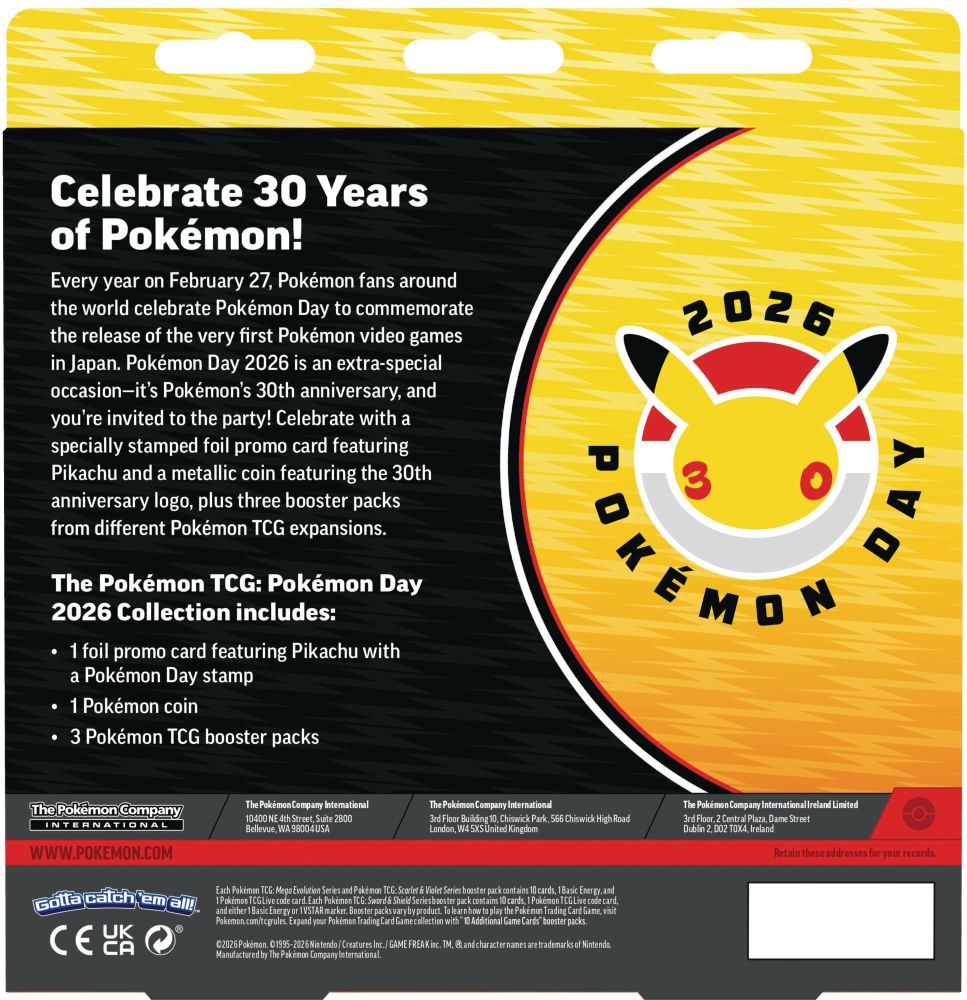 Pokémon Day 2026 Collection – Eksklusiv Samleboks med Promo Kort & Booster Packs – billede 2