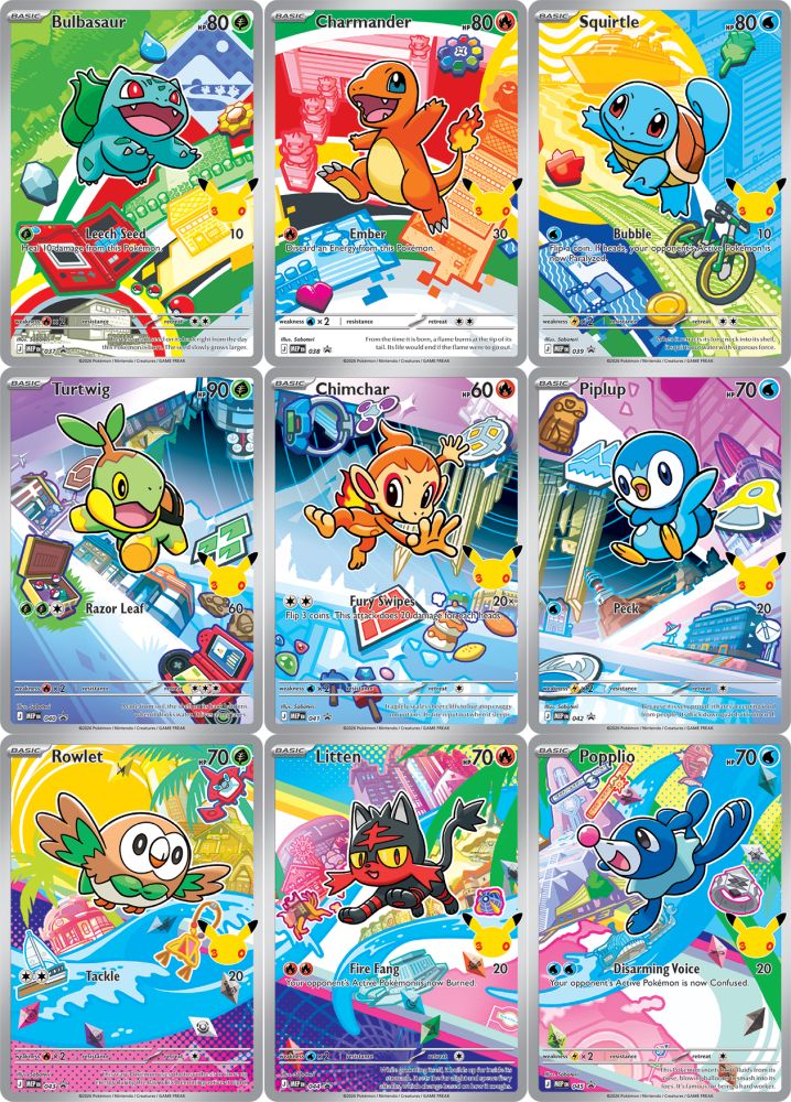 Pokémon TCG First Partner Illustration Collection Series 1 – Promo Kort + 2 Booster Packs – billede 2