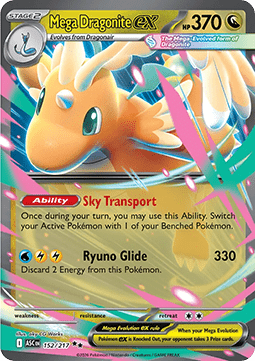 Mega Dragonite ex (ASC 152) – produktbillede