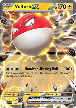 Voltorb ex (ASC 058) – produktbillede