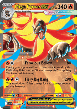 Mega Pyroar ex (CRI 015) – produktbillede